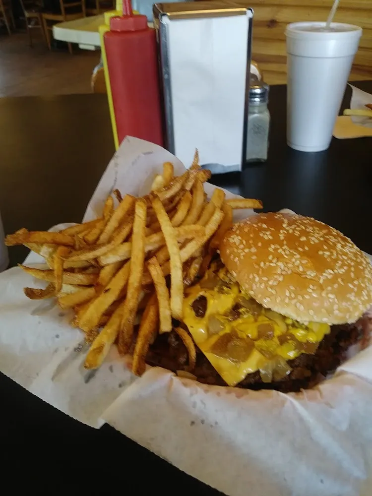 Double Cheeseburger and Fries